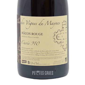 Cuvée 910 - Mâcon rouge - Clos des Vignes du Maynes