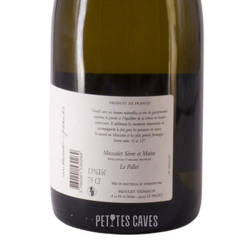 Muscadet Sévres et Maine sur lie : Le Pallet 2018 Bédouet Vigneron
