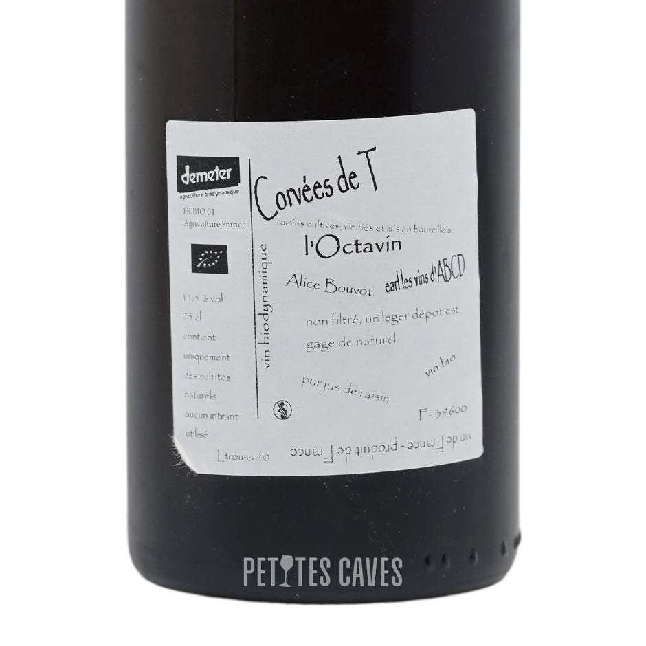 Corvée de T 2020 - Vin de France - Winery de l'Octavin (Trousseau) verso