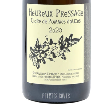 "Heureux pressage" 2020 - brut tendre - Des Bouteilles à l'Amère Isabelle RICHARD & Marc FROCRAIN