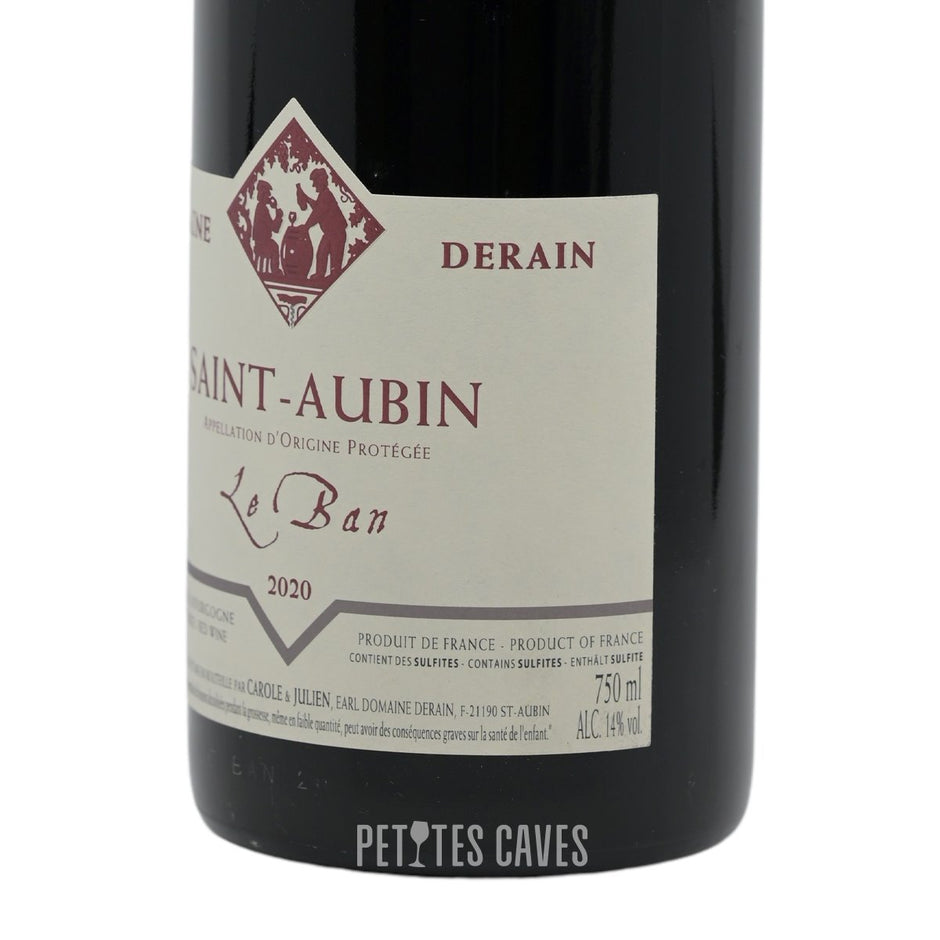 Saint Aubin - Le Ban 2022 - Domaine Derain verso