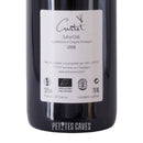 Vin Biodynamique, vin rouge de Savoie Domaine Curtet Cuvée Autrement Rouge 2018 Zoom verso